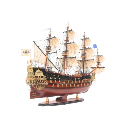 Model żaglowca Soleil Royal – ekskluzywny okręt flagowy Ludwika XIV, 80 cm